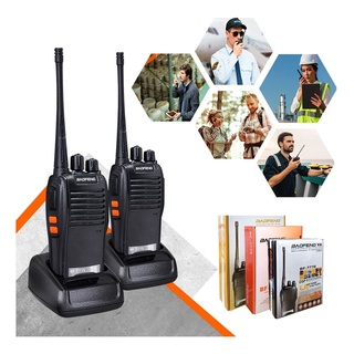 Kit 2 Rádio Comunicador Baofeng Ht 777s Walk Talk 6km 16 Ch Vhf