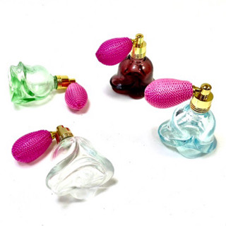 Frasco Porta Perfume Líquido Estilo Retro alimentação Com Bombinha (Flor)