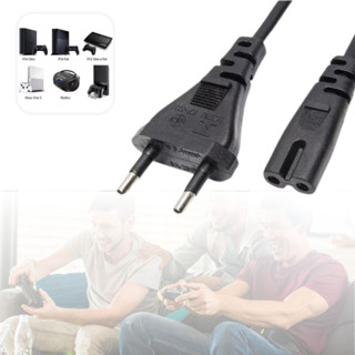 Cabo de Força Bipolar Compatível TV Smart Vídeo Games Ps4 Ps5 Fio de Energia Liga Na Tomada