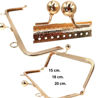 Fecho da Vovó Armação de Metal Para Bolsas de Crochê 15CM 18CM 20CM