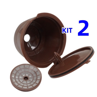 Kit 2 Cápsula Café Reutilizável Dolce Gusto Recarregável Refrescante Efectivo Promoção