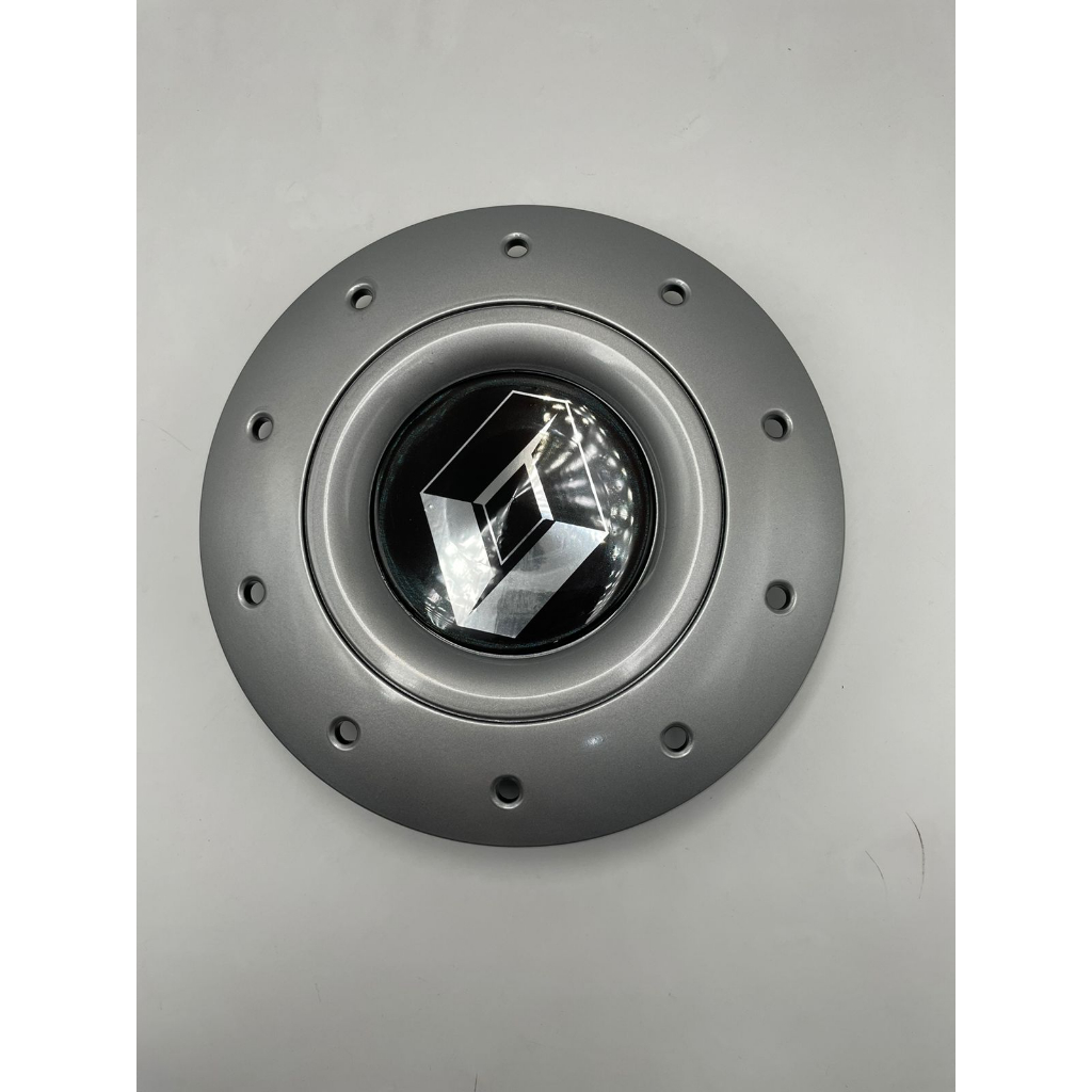 Calota Centro Roda Ferro Amarok Aro 13 14 15 4 Furos Prata Emblema Renault