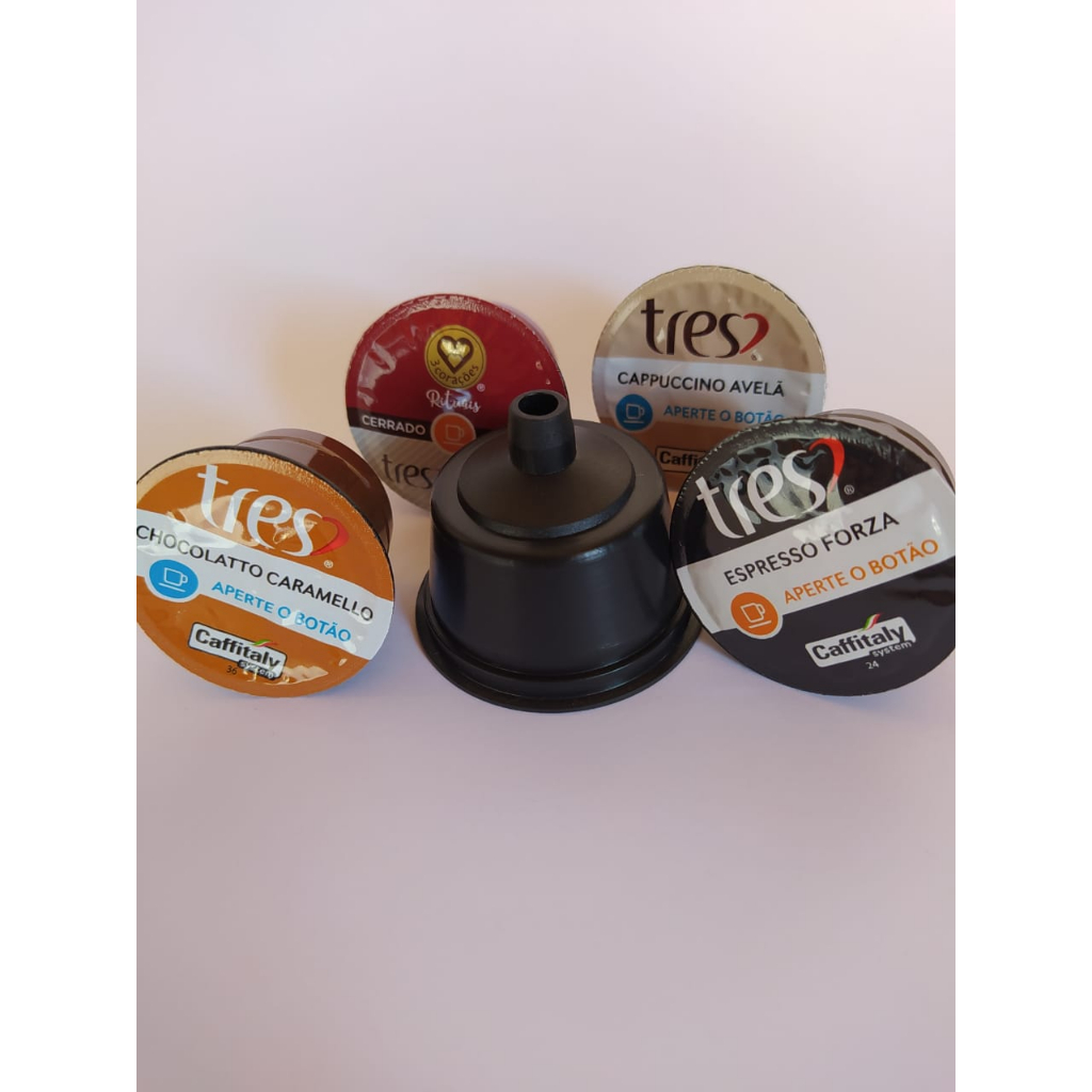 DUETO - ADAPTADOR DE CÁPSULAS TRÊS CORAÇÕES PARA MÁQUINA DOLCE GUSTO.