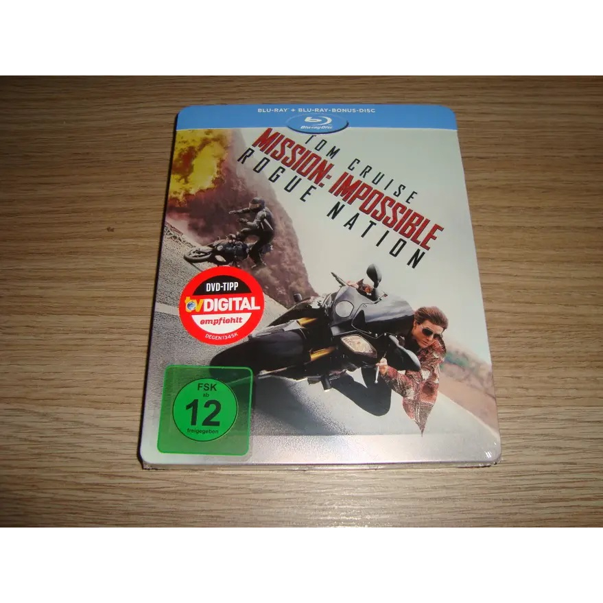 BLU-RAY MISSÃO IMPOSSÍVEL - NAÇÃO SECRETA / MUELLER EXCLUSIVE STEELBOOK / TOM CRUISE [DE] ABC S/ PT
