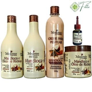 Kit Mandioca + Creme Para Para Pentear Maycrene Promoção