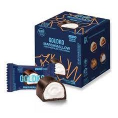 Bombom Marshmallow Goldko Chocolate 70% Caixa 18 Unidades