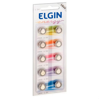 Bateria Lr44 Ag13 Elgin Pilha Alcalina Blister