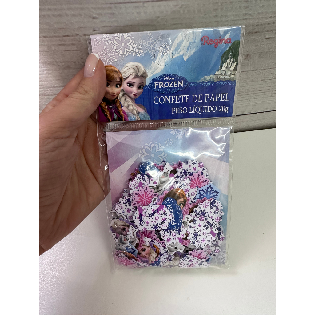 Confete papel Festa Frozen 20 g Regina Festas - Inspire sua Festa Loja