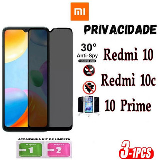 Película Privacidade 3D Anti Spy XIAOMI REDMI 10 REDMI 10C REDMI 10PRIME
