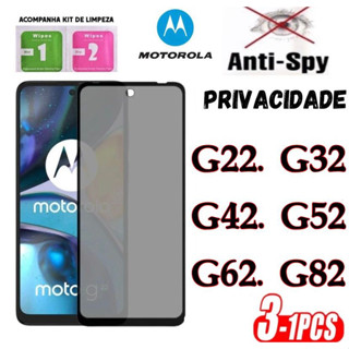 Película Privacidade 3D Anti Spy MOTO G22 G32 G42 G52 G62 G82