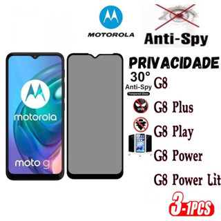 Película Privacidade 3D Anti Spy PARA MOTO G8/G8PLUS/G8 PLAY/G8 POWER/G8 POWER LITE