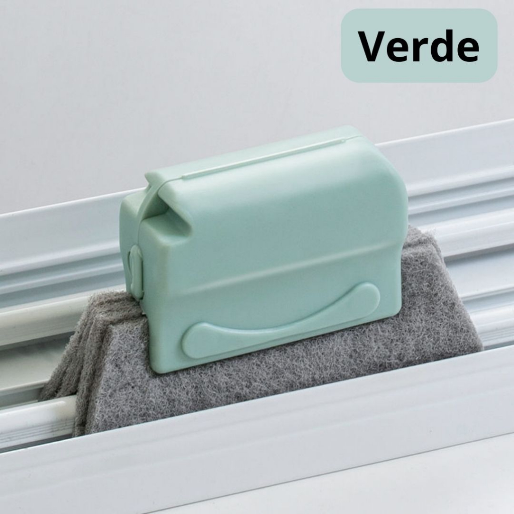 Limpador Janela Escova Limpeza Cantos Multiuso Frestas Calhas Janelas Cozinha Fogão Limpa Canto Pratico Casa Microfibra Tira Sujeira Gordura.
