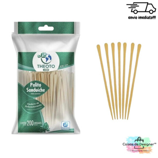 Palito Mini para Depilação 200 unidades - Theoto em Oferta na Shopee