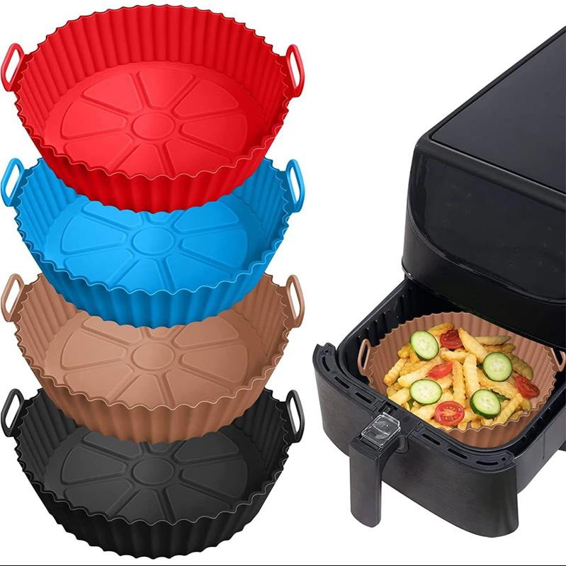 Forma Assadeira Para Fritadeira Air Fryer Em Silicone Flexível Lavável em Oferta na Shopee