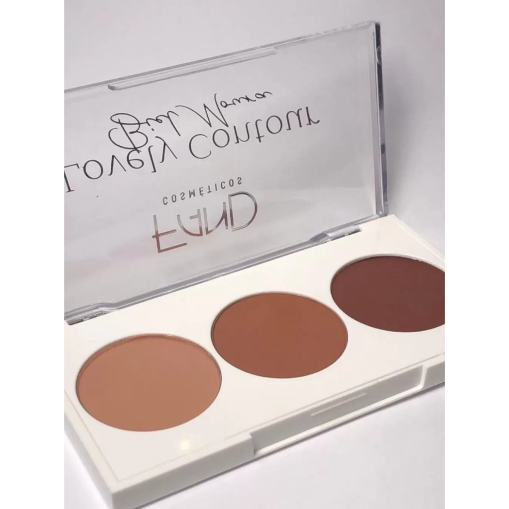 Trio de Contorno Fand Lovely Countour By Biel Moura em Oferta na Shopee