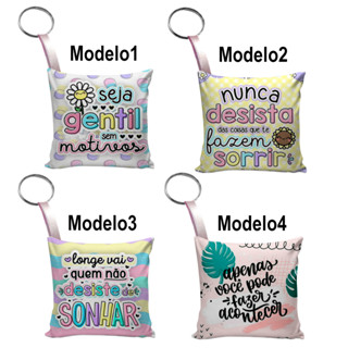 50 Lembrancinhas chaveiro almofadinha frases motivacionais