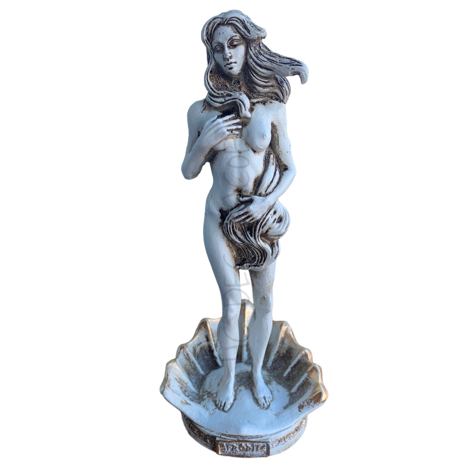Estátua Afrodite Deusa Amor Beleza Sexualidade Sedução Vênus Wicca Resina