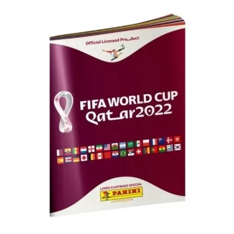 Álbum Copa do Mundo Qatar 2022 Capa Mole em Oferta na Shopee