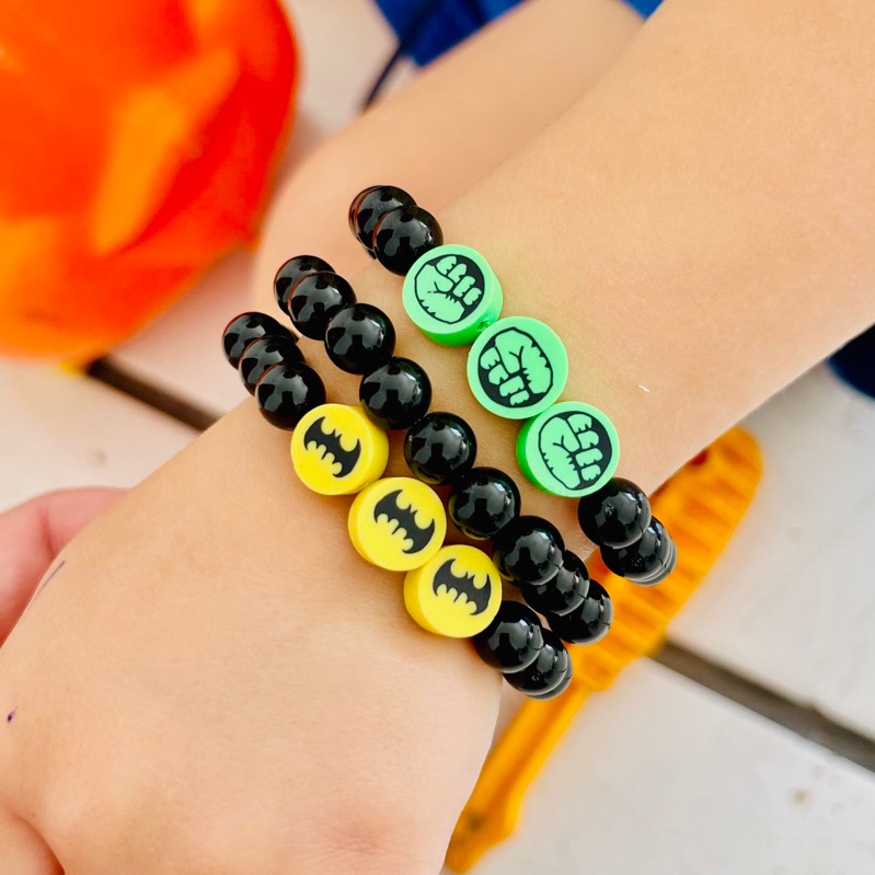 Pulseira Infantil Super Heróis masculino