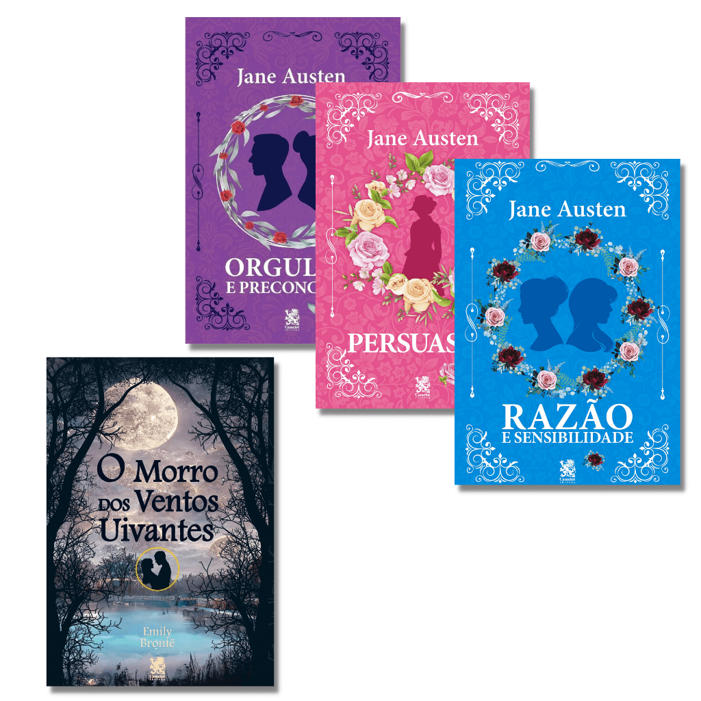 Kit Romance Clássico: Livros que Todo Coração Apaixonado Precisa Ler | Jane Austen & Emily Brontë em Oferta na Shopee