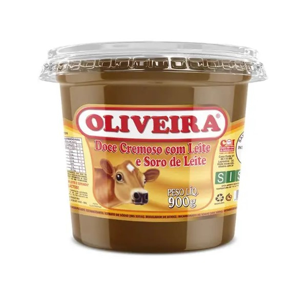 Doce de Leite Cremoso Pote 900g - Oliveira