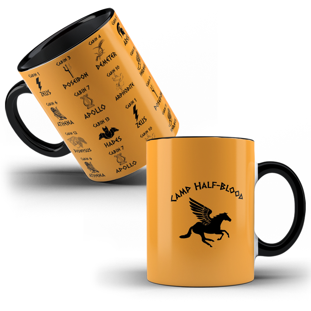 Caneca Porcelana Personalizada Percy Jackson Camp Half Blood em Oferta na Shopee