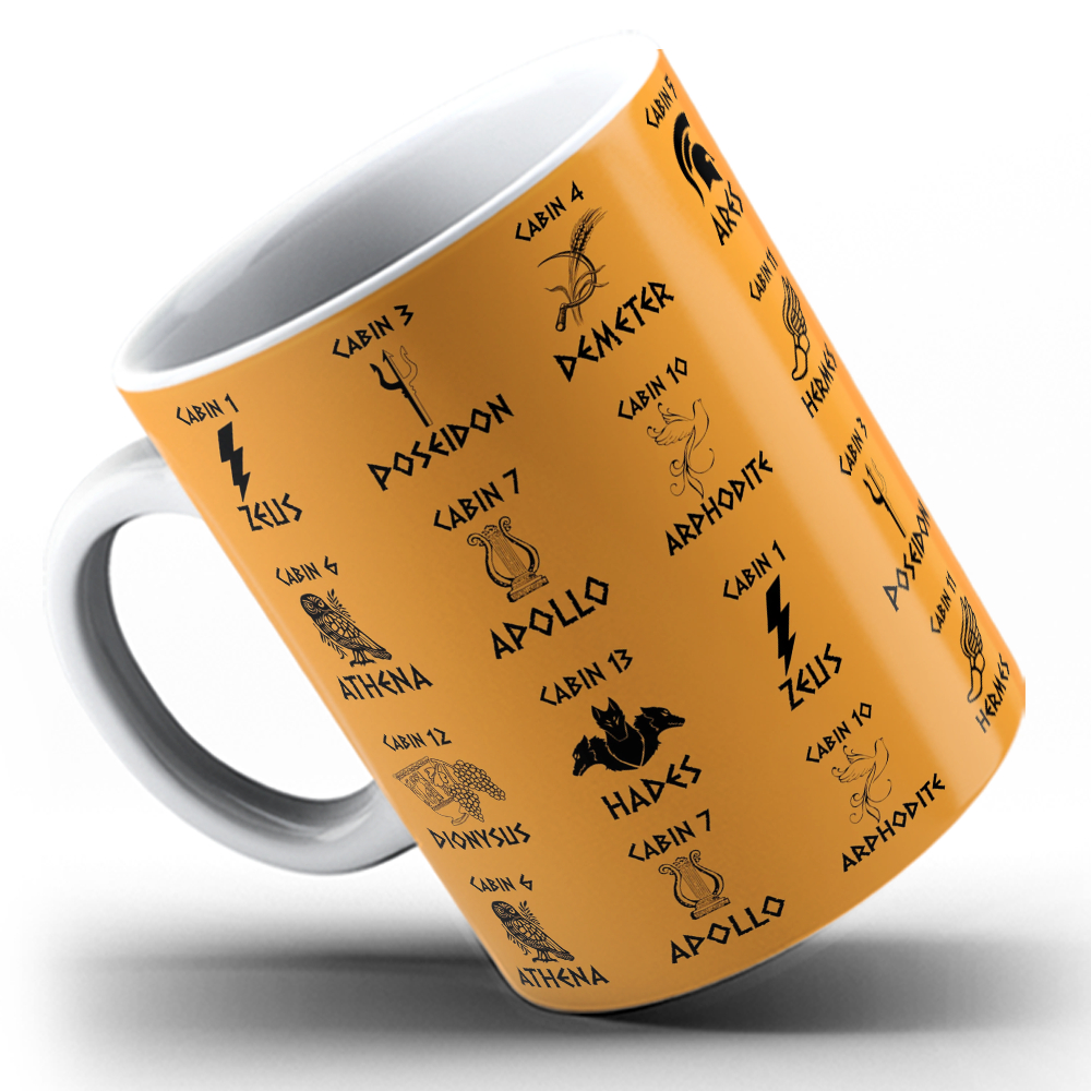 Caneca Porcelana Personalizada Percy Jackson Camp Half Blood