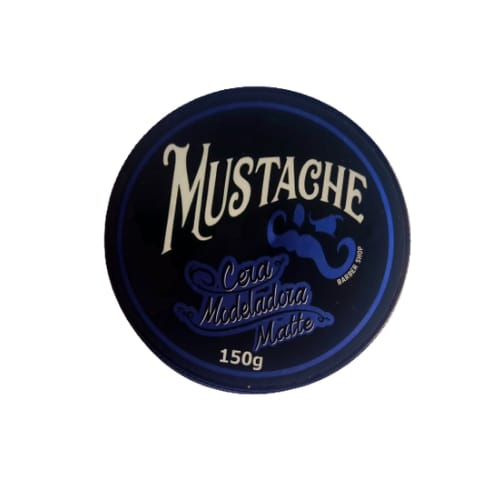 Pomada Cera Modeladora Mustache Matte 150g, Barbearia, Barbeiro, Efeito Seco Cera para Cabelo, Salão, Fixação Extra Forte.