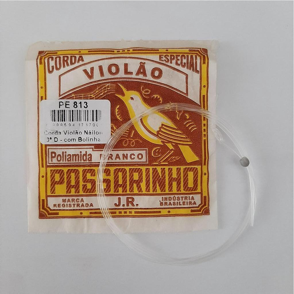 Corda Avulsa 3°D Para Violão Nylon Passarinho