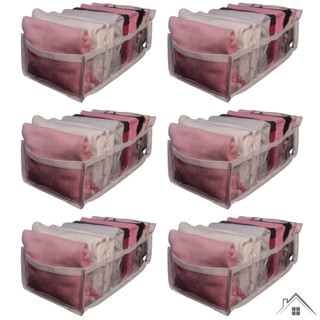 kit 6 organizador de gaveta e guarda roupa colmeia organizadora de gavetas e roupas P