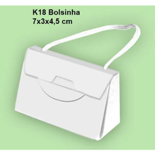 Bolsinha M18 Branco - 07x03x4,5 cm - Pacote com 10 unidades