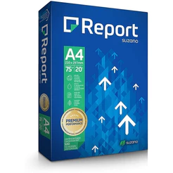 Papel Sulfite A4 Report Branco 75g Resma Com 500 Folhas