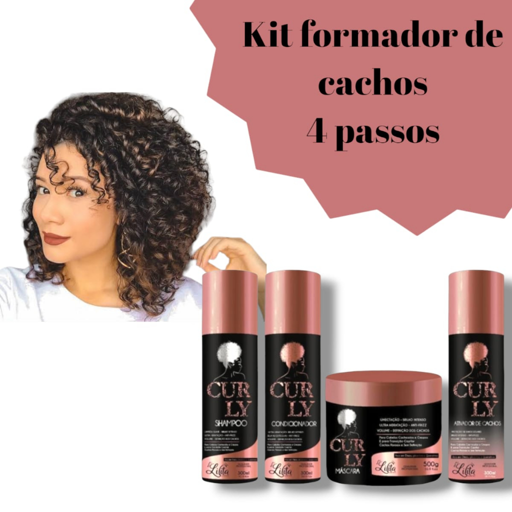 Kit Formador de cachos com ativador de cachos e mascara ultra hidratante de 500gr