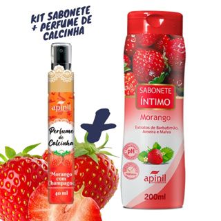 Kit Sabonete íntimo 200ml + Perfume de Calcinha 40ml Apinil em Oferta na Shopee