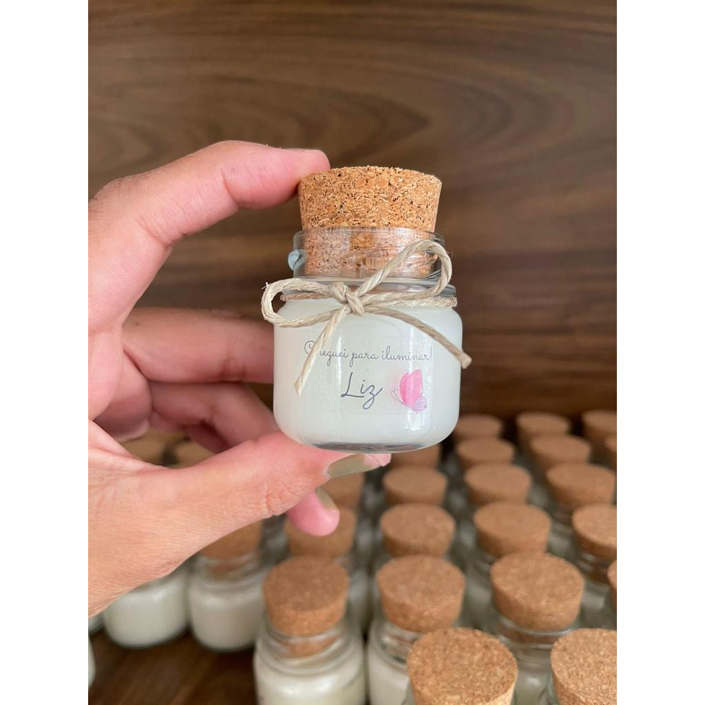 Vela aromática artesanal personalizada kit com 10 unidades 30gramas em Oferta na Shopee