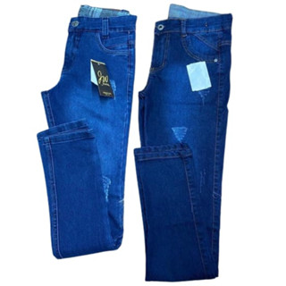 kit 2 calça jeans masculina infantil juvenil do 2 aos 16