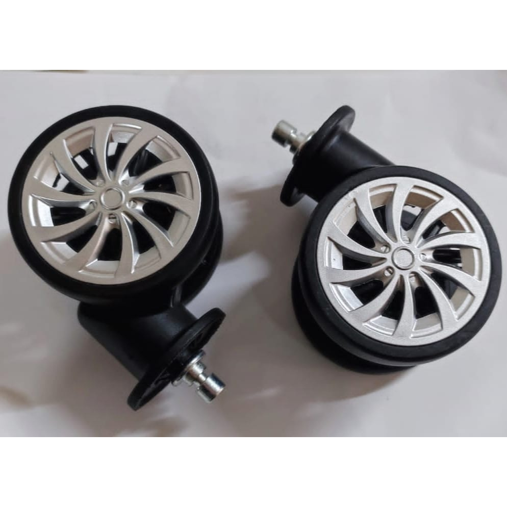 RODA DE UNIVERSAIS PARA MALA  DE VIAGEM /ROTACAO  DE 360 GRAUS 8MM em Oferta na Shopee