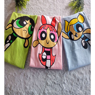 Kit T-shirt meninas super poderosas 100% algodão fio 30.1 penteado