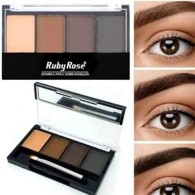 Paleta Quarteto Sombra Para Sobrancelha Ruby Rose
