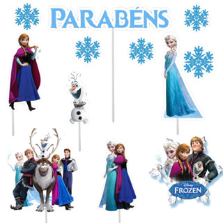 Topo Topper Decoração De Bolo Enfeite Frozen
