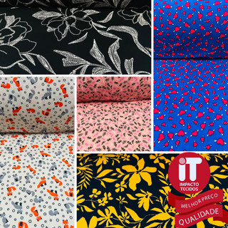 Tecido Liganete estampada 1m x1,60m varias estampas