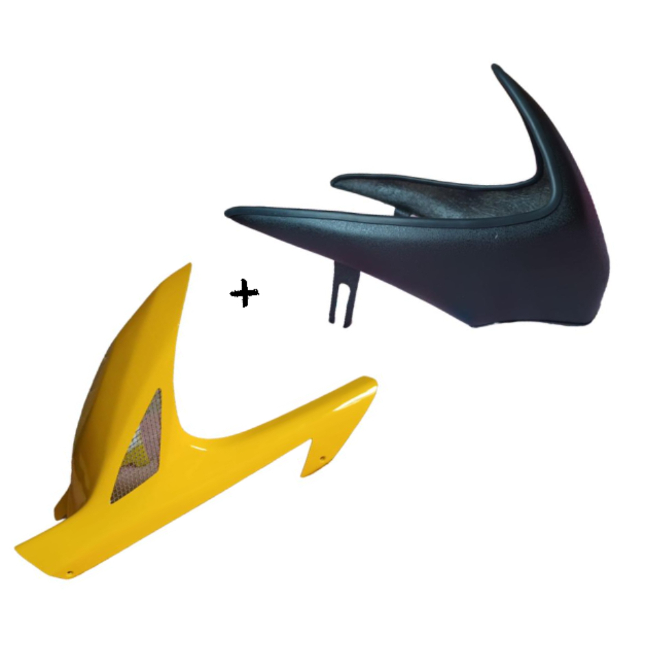 Kit Paralama traseiro Amarelo + protetor de tanque CB 300