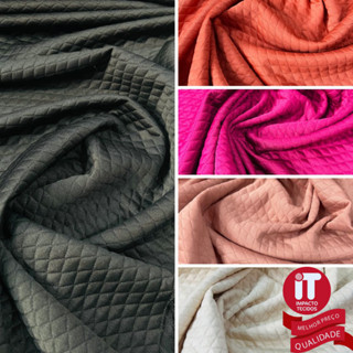 Tecido malha Matelassê jacquard 3D 1m x 1,5m