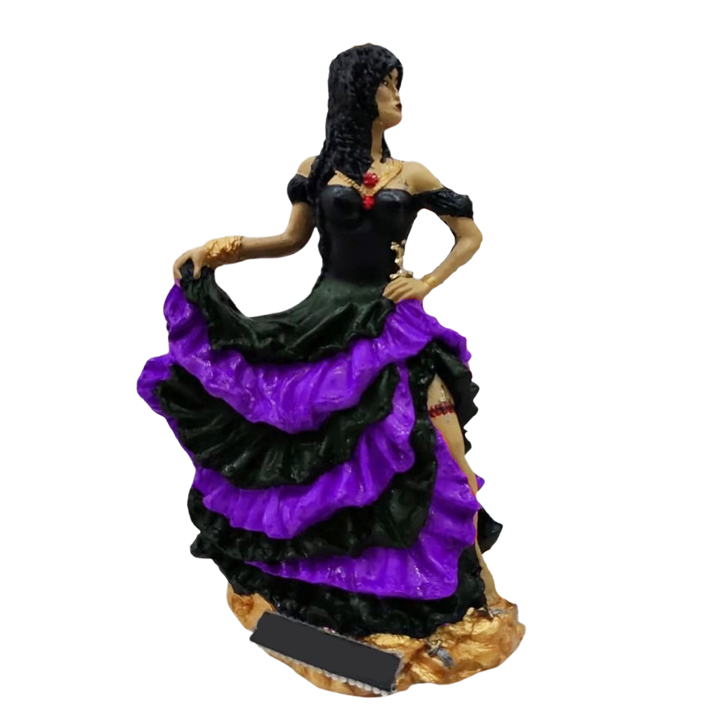 Imagem Pomba Gira Maria Mulambo 23 cm Para Assentamento Firmezas Gesso Umbanda