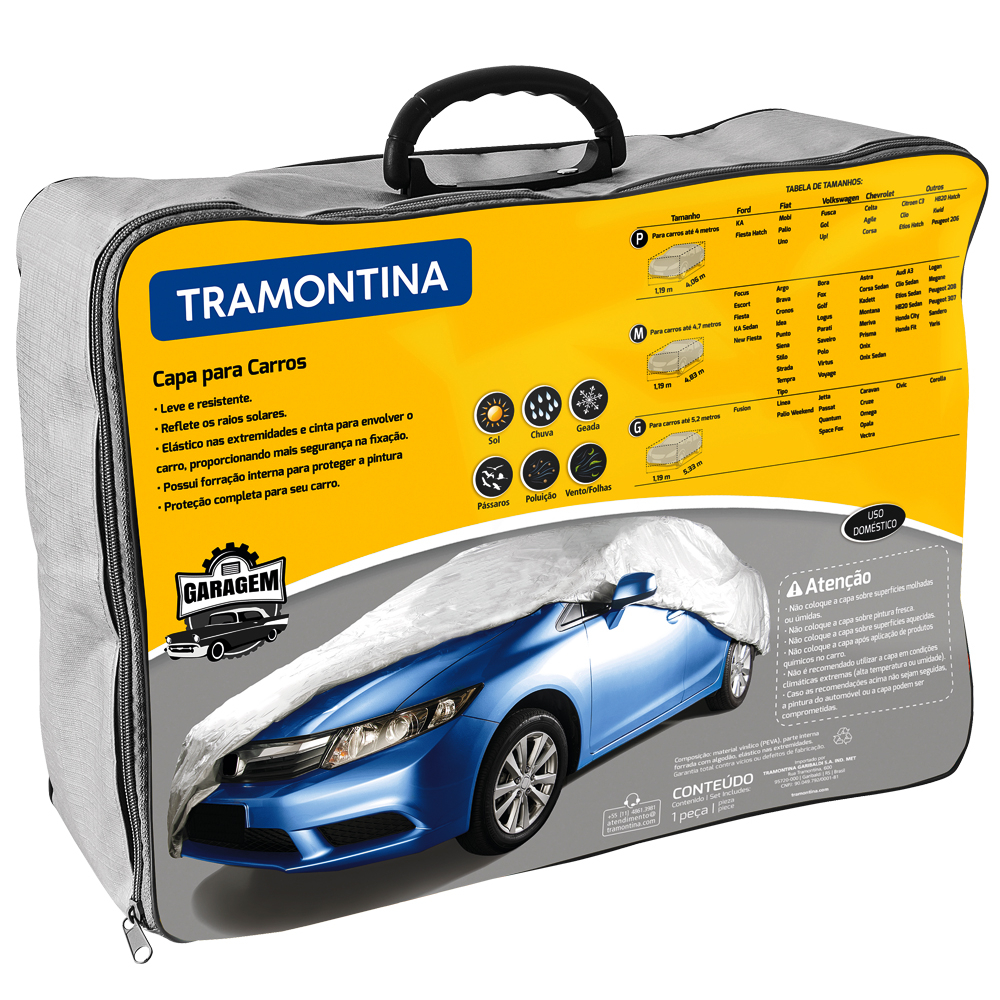 Capa Impermeável para Carros G Tramontina 5,2 Metros 43780/003 - Spare Parts and Accessories for Vehicles
