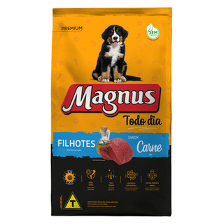 Ração Magnus Filhote Todo Dia Cão Premium Sabor Carne 10,1 kg