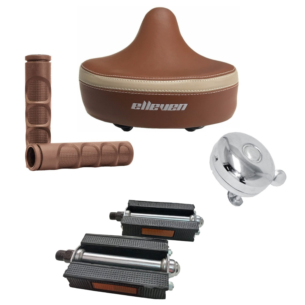 Kit Par De Pedal Bicicleta Antiga Monark Monareta Campainha.