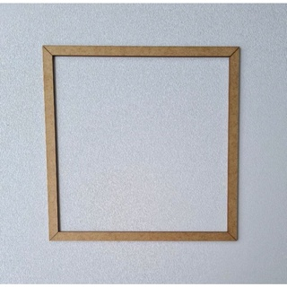 Kit com 10 Molduras 17x17 com borda de 1cm em mdf cru de 3mm