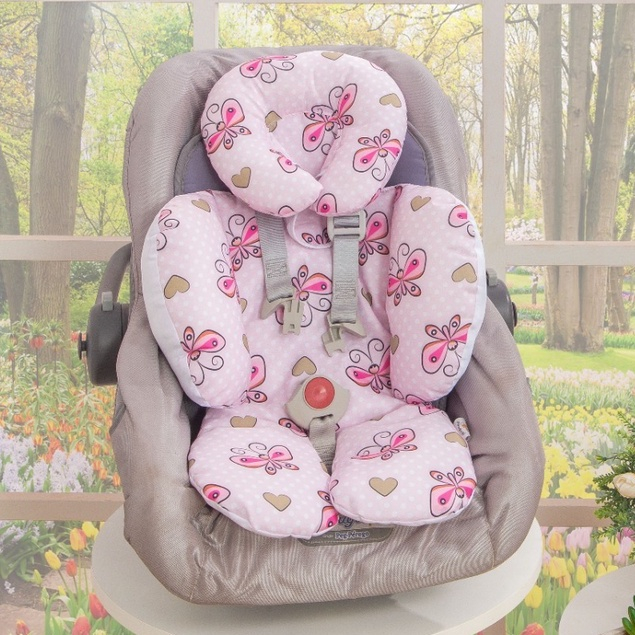 Redutor de Bebê Conforto Almofadas de Apoio Corporal Menina