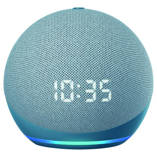 Echo Dot (4ª geração): Smart Speaker com Relógio e Alexa | Música, informação e Casa Inteligente